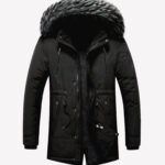 Men’s Black Hooded Parka (1)