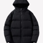 Men’s Black Hooded Puffer Coat (1)