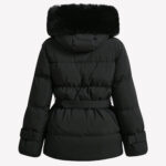 Women’s Black Hooded Winter Parka (1)