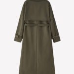 Women’s Green Double-Breasted Trench Coat (1)