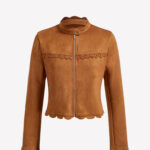 Women’s Retro Khaki Floral Print Jacket (1)